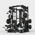 Smith Machine Cable Crossover Built for Full Body Training, Multi-Function Design, Durable Metal Frame