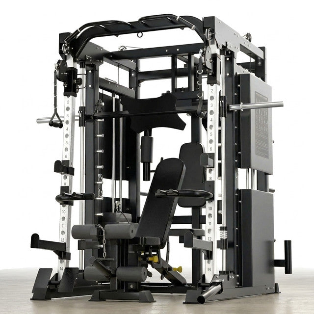Professional Gym Smith Machine Set—Multi-Functional All-In-One Fitness Equipment, Suitable for Professional Gyms — Studio Shot