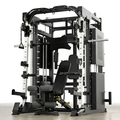 Smith Machine Gym Equipment Built for Professional Training, Steel Frame, Multi-Function Design, All-In-One Fitness