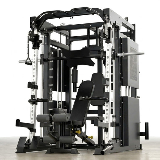 Professional Gym Smith Machine Set—Multi-Functional All-In-One Fitness Equipment, Suitable for Professional Gyms — Studio Shot