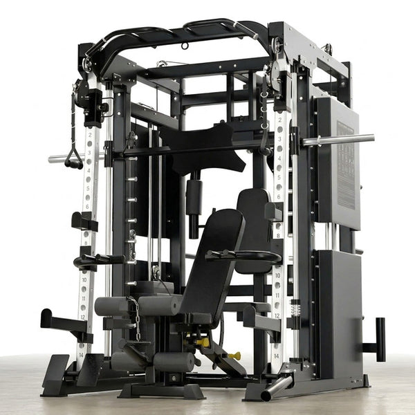 Professional Gym Smith Machine Set—Multi-Functional All-In-One Fitness Equipment, Suitable for Professional Gyms — Studio Shot