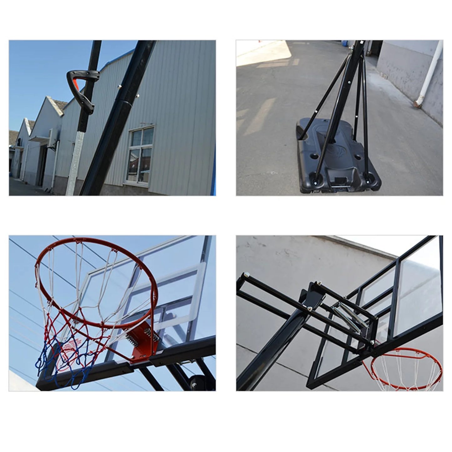 54 In. Portable Basketball Hoop System, 7.5 - 10 Ft. Height Adjustable