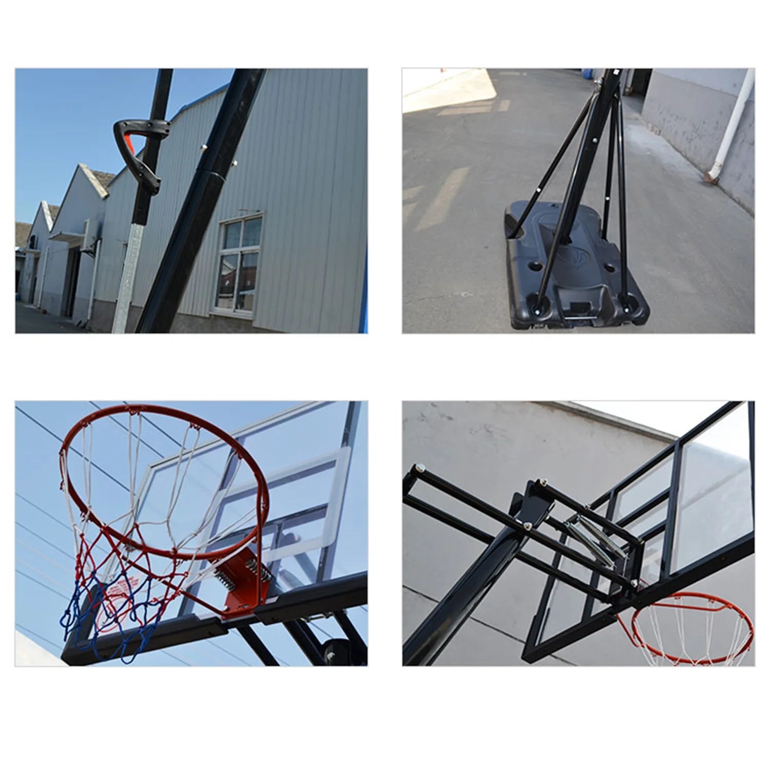54 In. Portable Basketball Hoop System, 7.5 - 10 Ft. Height Adjustable