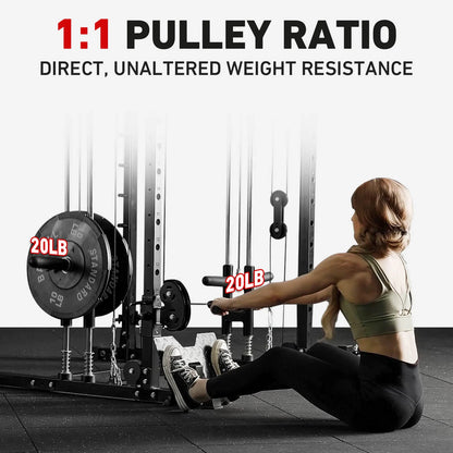 Dual Action Smith Machine with Functional Trainer SM01