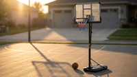 6.6 Ft. to 10 Ft. Adjustable Height Portable Basketball Hoop Goal Basketball System Basketball Equipment with Wheels — Lifestyle