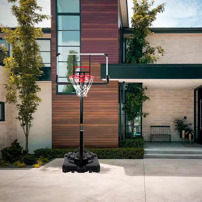 6.6 Ft. to 10 Ft. H Youth System Hoop Adjustment Portable Basketball Hoop Basketball System with Wheels