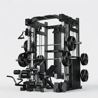 Home Gym Smith Machine Cable Crossover Weightlifting Sports Training — Studio Shot