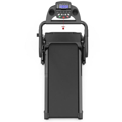 2.5 HP Black Metal Foldable Electric Treadmill with Safety Key, LED Display, APP Control and Inclines