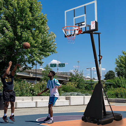 54 In. Portable Basketball Hoop System, 7.5 - 10 Ft. Height Adjustable