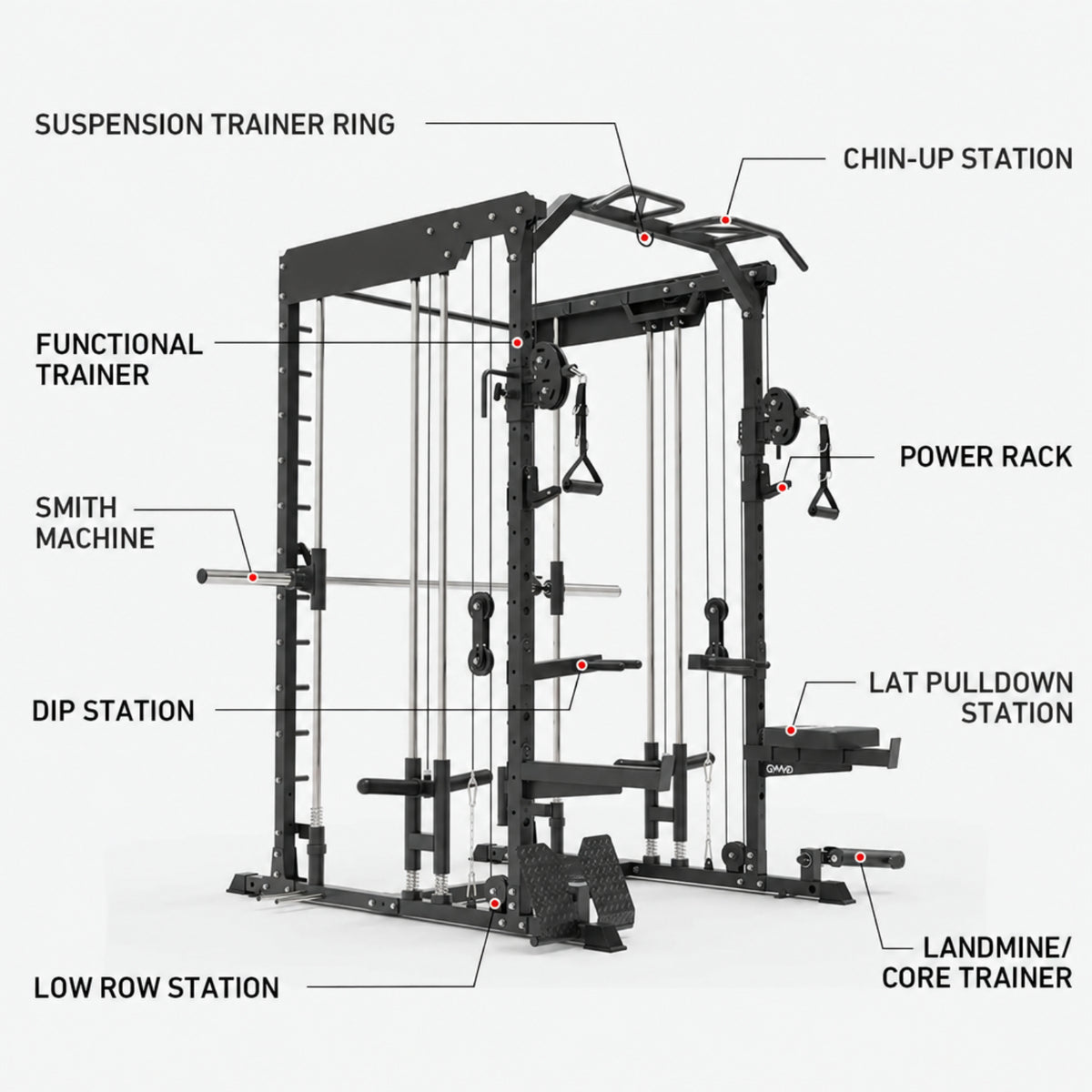 Dual Action Smith Machine with Functional Trainer SM01