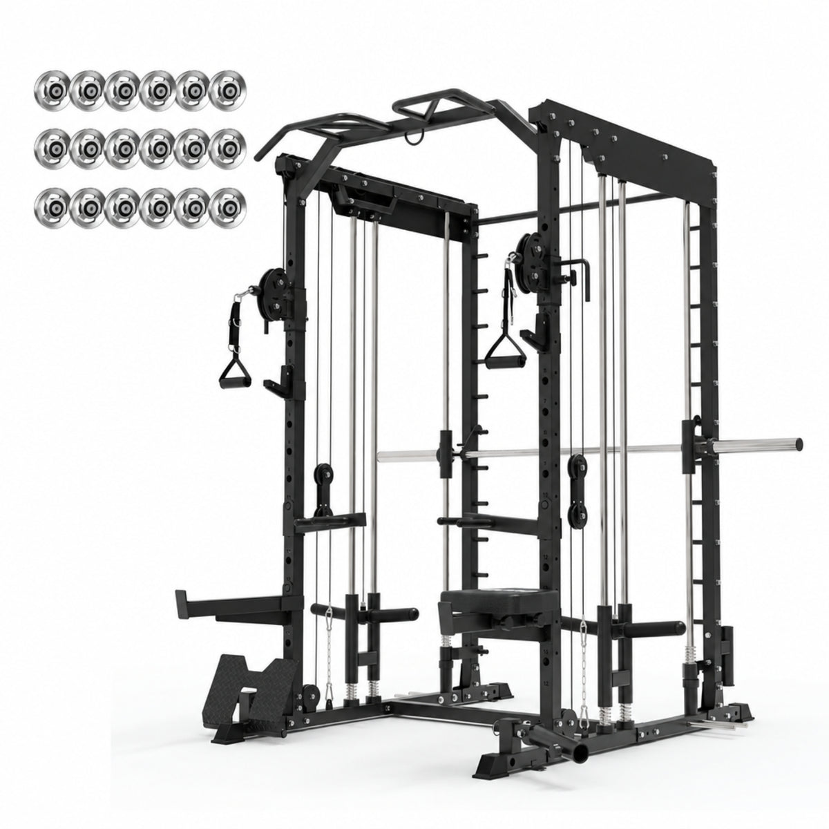 Dual Action Smith Machine with Functional Trainer SM01