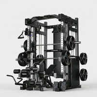Smith Machine Cable Crossover Built for Home Gym Training, Multi-Function Design, Durable Metal Frame, Full-Body — Studio Shot