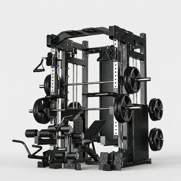 Smith Machine Cable Crossover Built for Home Gym Training, Multi-Function Design, Durable Metal Frame, Full-Body — Studio Shot