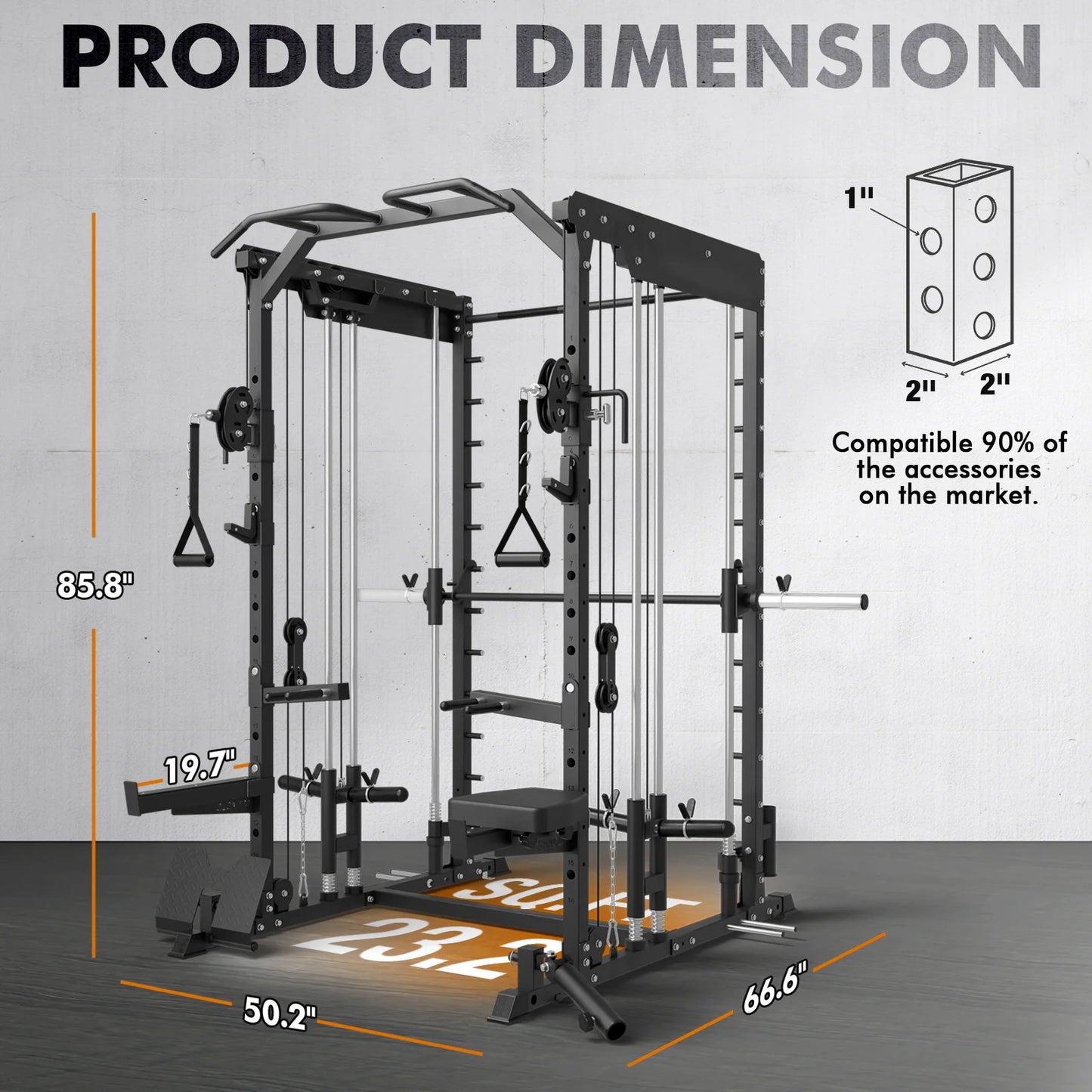 Dual Action Smith Machine with Functional Trainer SM01