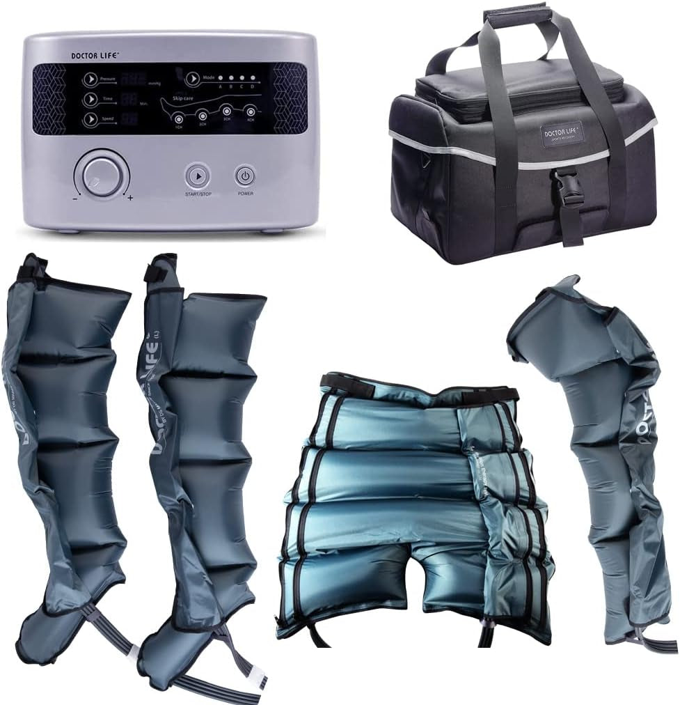 Lx9Max Full Body (C) - Sequential Air Compression Recovery System : Device + Legs (L) + Arm + Centerbody + Bag