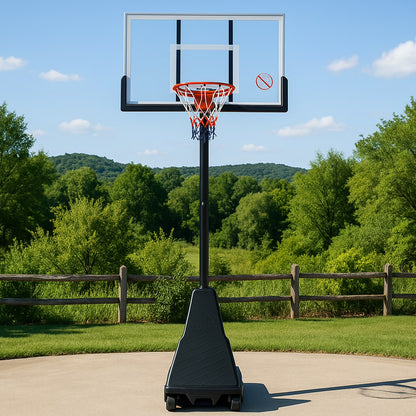 54 In. Portable Basketball Hoop System, 7.5 - 10 Ft. Height Adjustable