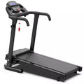 2.5 HP Black Metal Foldable Electric Treadmill with Safety Key, LED Display, APP Control and Inclines