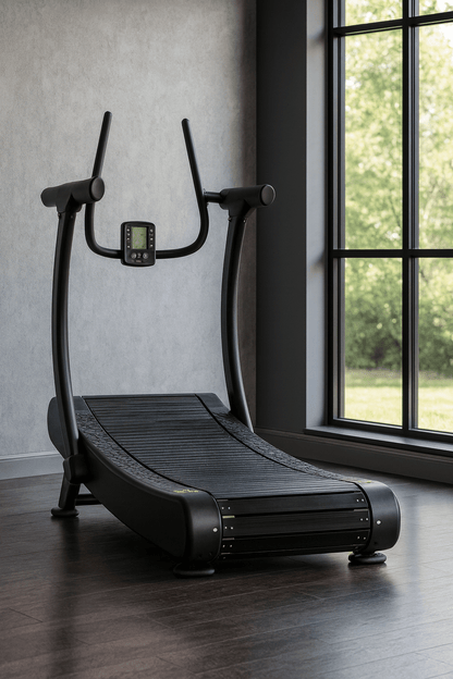 R1000 Curved Resistance Treadmill Self Powered Magnetic Resistance 8 Level Exclusive Deck Design